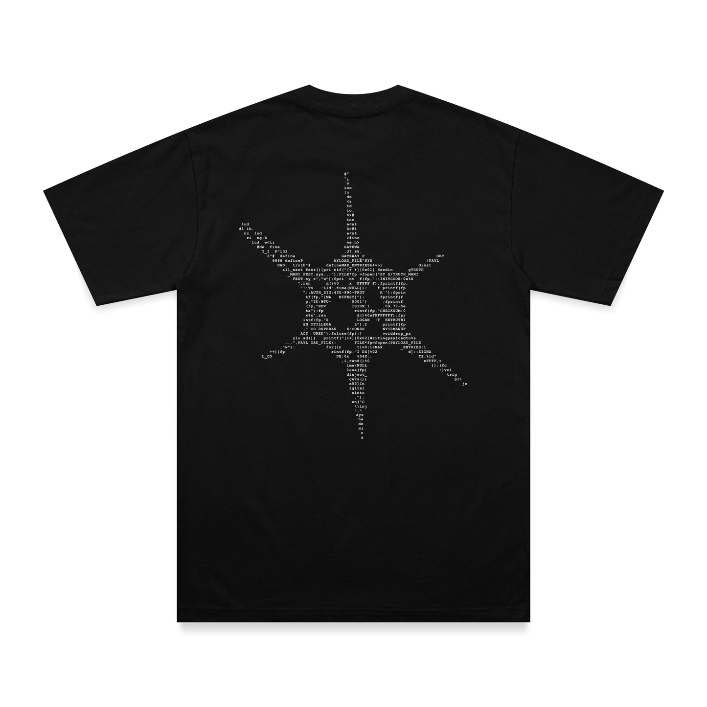 Virus print oversized t-shirt(double sided print)
