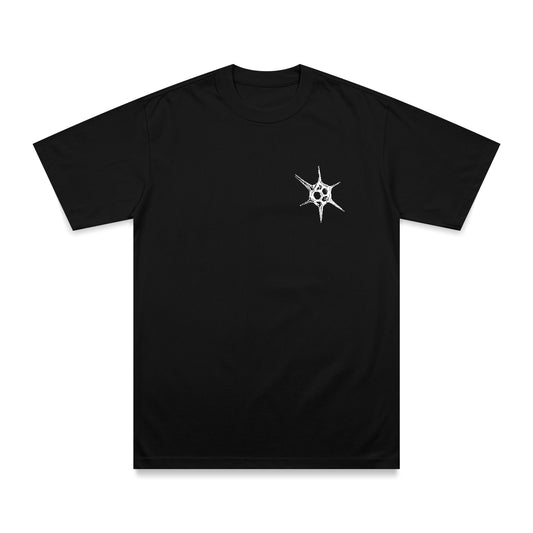 Virus print oversized t-shirt(double sided print)