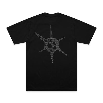 Virus print oversized t-shirt(double sided print)