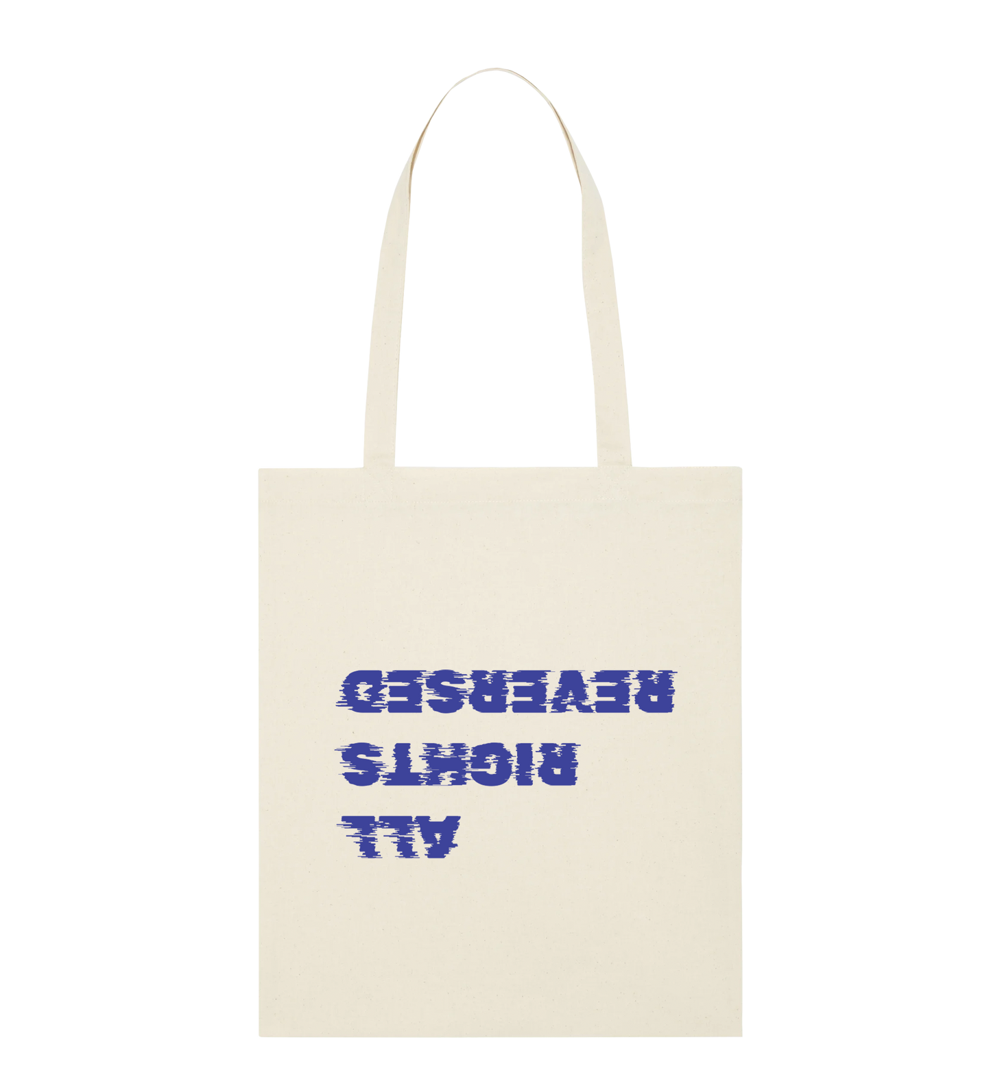 All Rights Reversed logo light tote bag